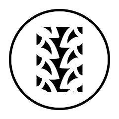 Image showing Bike Tyre Print Icon