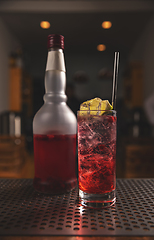 Image showing Berry red cocktail