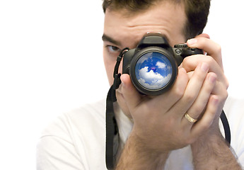 Image showing Photographer Shooting