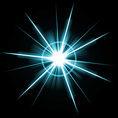 Image showing Bright Lens Flare Burst