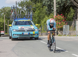 Image showing The Cyclist Fabio Aru - Criterium du Dauphine 2017