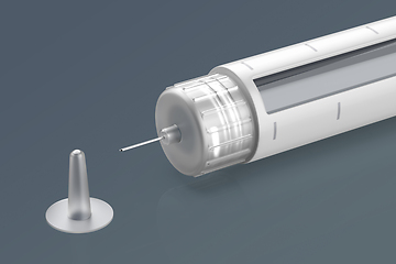 Image showing Close up of insulin pen