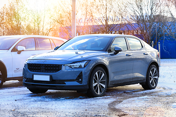 Image showing Polestar 2 Electric Car Parked