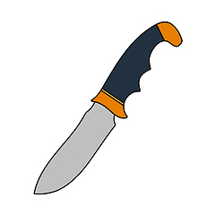 Image showing Icon Of Hunting Knife