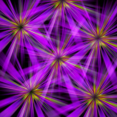 Image showing Abstract Flower Bursts