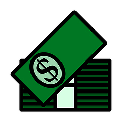 Image showing Stack Of Banknotes Icon