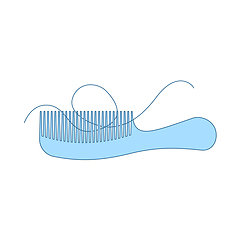 Image showing Hair In Comb Icon