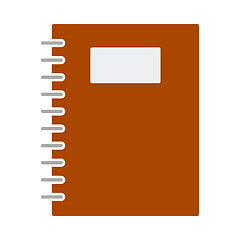 Image showing Exercise Book With Pen Icon