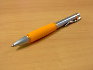 Image showing Orange Pen w/ Clipping Path