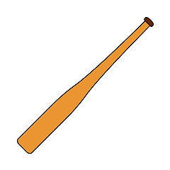 Image showing Baseball Bat Icon