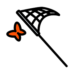 Image showing Icon Of Butterfly Net