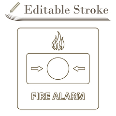 Image showing Fire Alarm Icon
