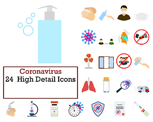 Image showing Coronavirus Icon Set