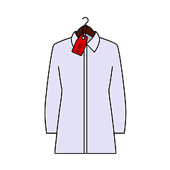 Image showing Blouse On Hanger With Sale Tag Icon