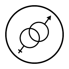 Image showing Man Female Symbol Icon