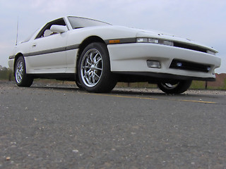 Image showing White Import Sports Car 80s