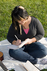 Image showing Musician Writing