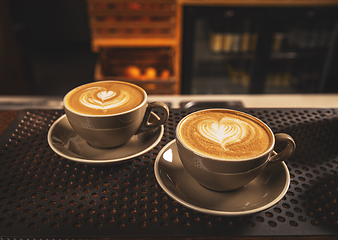 Image showing Two cups of coffee