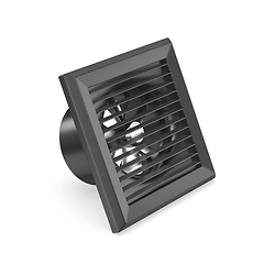 Image showing Black bathroom exhaust fan