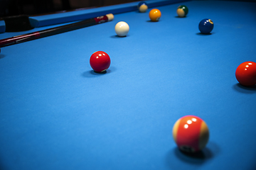 Image showing cue sports scenery