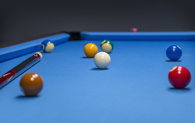 Image showing cue sports scenery