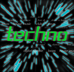 Image showing techno music