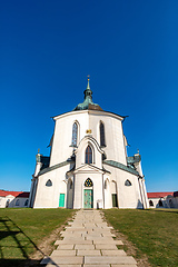 Image showing Pilgrimage church of Saint John of Nepomuk on Zelena Hora. Zdar nad Sazavou, Czech Republic