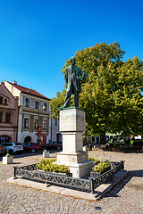 Image showing Statue of famous composer Bedrich Smetana. Litomysl, Czech Republic