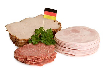 Image showing Sliced sausage