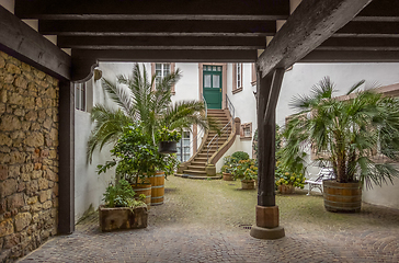 Image showing idyllic courtyard