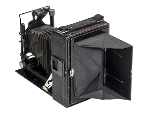 Image showing historic folding camera
