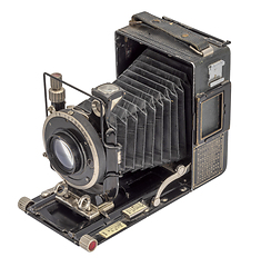 Image showing historic folding camera