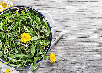 Image showing Dandelion salad