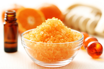 Image showing tangerine bath