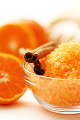 Image showing tangerine bath
