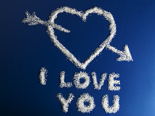 Image showing I love you