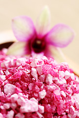 Image showing flower bath salt