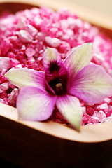 Image showing flower bath salt