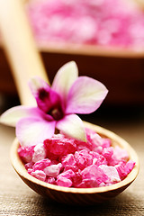 Image showing flower bath salt