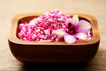 Image showing flower bath salt