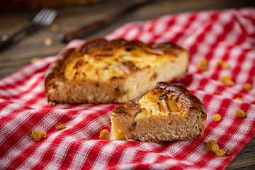 Image showing Cheese casserole with raisins