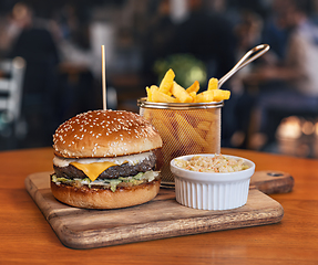 Image showing Angus steak burger