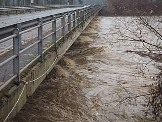 Image showing River Po flood in Turin