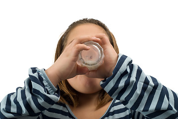 Image showing Drinking Milk