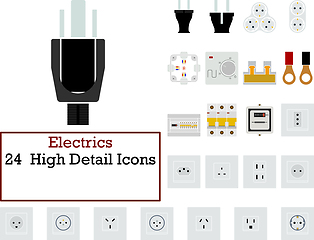 Image showing Electrics Icon Set