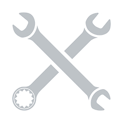 Image showing Icon Of Crossed Wrench