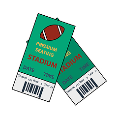 Image showing American Football Tickets Icon