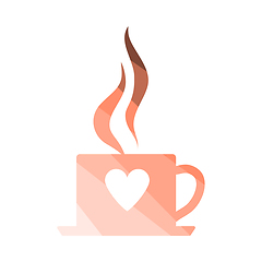 Image showing Valentine Day Coffee Icon