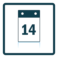 Image showing Valentine Day Calendar Icon