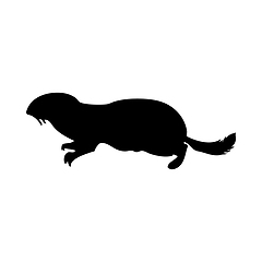 Image showing Speckled Gopher Silhouette